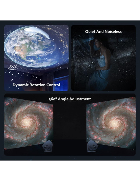 Proyector de Estrellas Galaxy Pro 4K con 3 Diapositivas HD