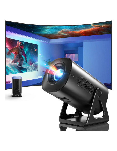 Proyector Mini ClokoWe T800 4K 1080P WiFi Bluetooth Soporte Ajustable