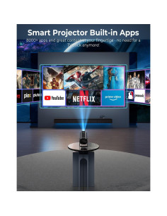 Proyector Mini ClokoWe T800 4K 1080P WiFi Bluetooth Soporte Ajustable 2