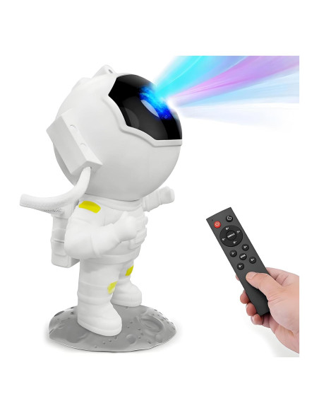 Proyector de Estrellas Galáctico Astronauta LED con Control Remoto