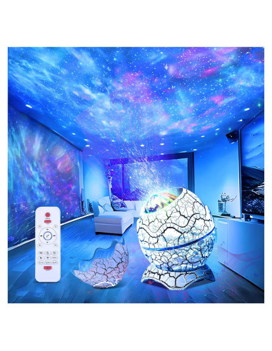 Proyector de Estrellas Huevo de Dinosaurio ZHONGSHAN 16cm Luz Nocturna