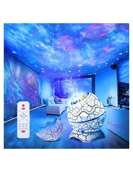 Proyector de Estrellas Huevo de Dinosaurio ZHONGSHAN 16cm Luz Nocturna