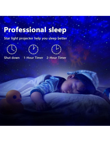Proyector de Estrellas Itayak con Altavoz Bluetooth y Luz Nocturna