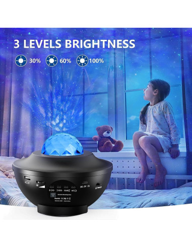 Proyector de Estrellas Itayak con Altavoz Bluetooth y Luz Nocturna