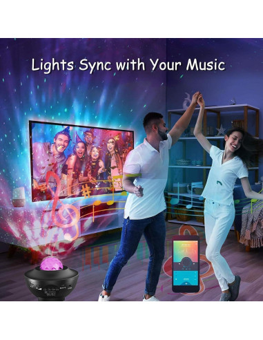 Proyector de Estrellas Itayak con Altavoz Bluetooth y Luz Nocturna