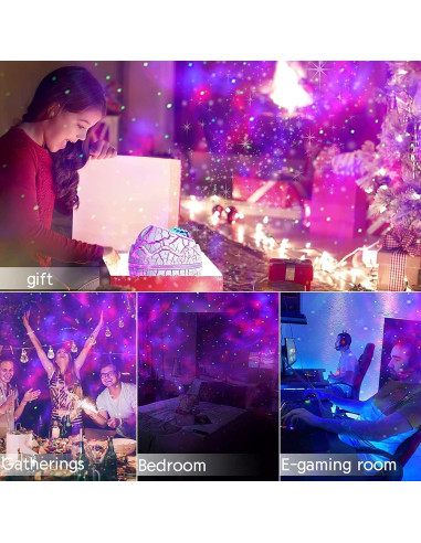 Proyector de Estrellas Huevo de Dinosaurio ZHONGSHAN 16cm Luz Nocturna