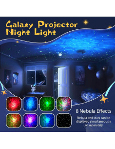 Proyector Galáctico Astronauta Lonvis - Luz Nocturna 8 Efectos 2