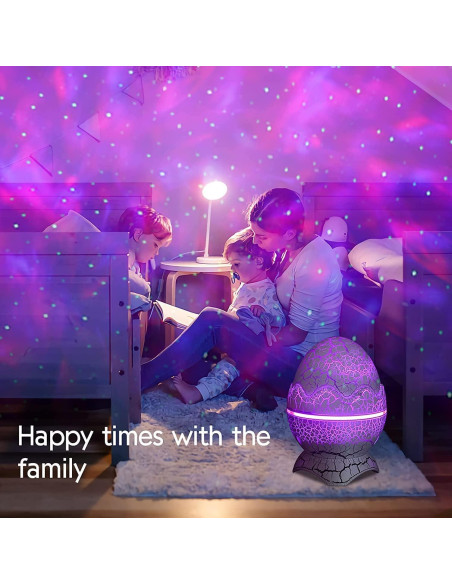 Proyector de Estrellas Huevo de Dinosaurio ZHONGSHAN 16cm Luz Nocturna