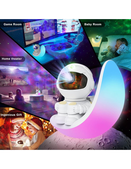 Proyector Galáctico Astronauta Astarama con Sonidos Blancos Proyector Galáctico Astronauta Astarama con Sonidos Blancos