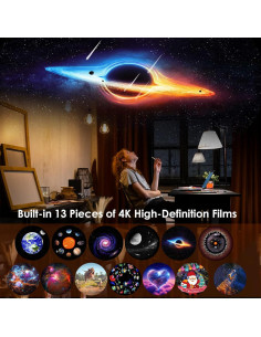 Proyector Galaxy 4K HD para Dormitorio - Luz Nocturna Estrellada 2