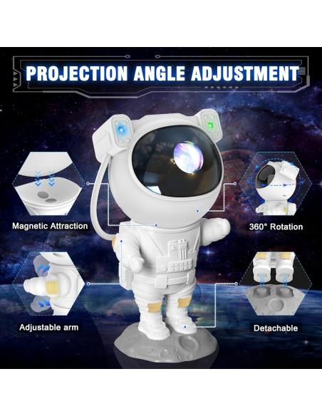 Proyector de Estrellas Joyradia NCI004 Luz Nocturna 360