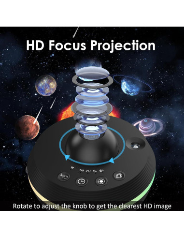 Proyector Galaxy 4K HD para Dormitorio - Luz Nocturna Estrellada