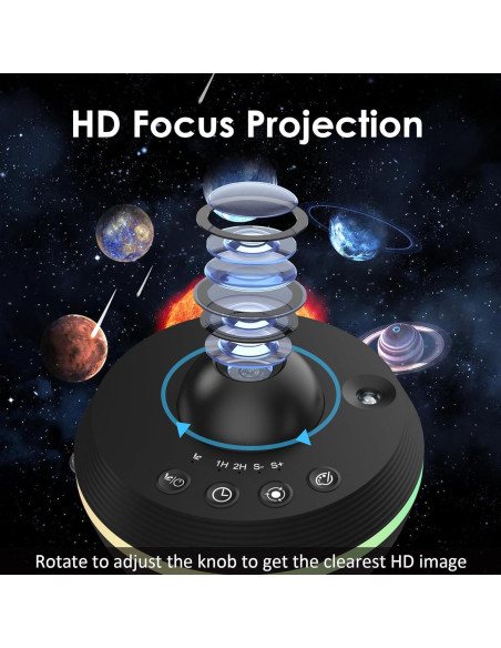 Proyector Galaxy 4K HD para Dormitorio - Luz Nocturna Estrellada