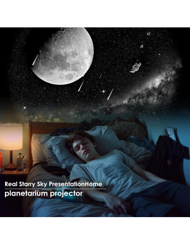 Proyector Galaxy 4K HD para Dormitorio - Luz Nocturna Estrellada