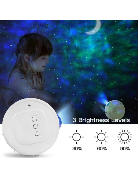 Proyector de Estrellas Miraise LED con Nebulosa y Olas