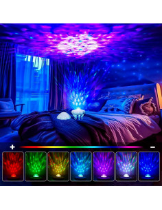 Proyector Galaxy TonyEst, Luz Nocturna y Ruido Blanco 12.7cm 2