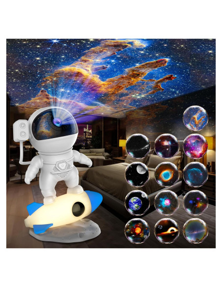 Proyector de Galaxia Astronauta Xeefeel 12 en 1 HD