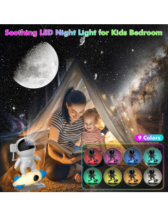 Proyector de Galaxia Astronauta Xeefeel 12 en 1 HD 2