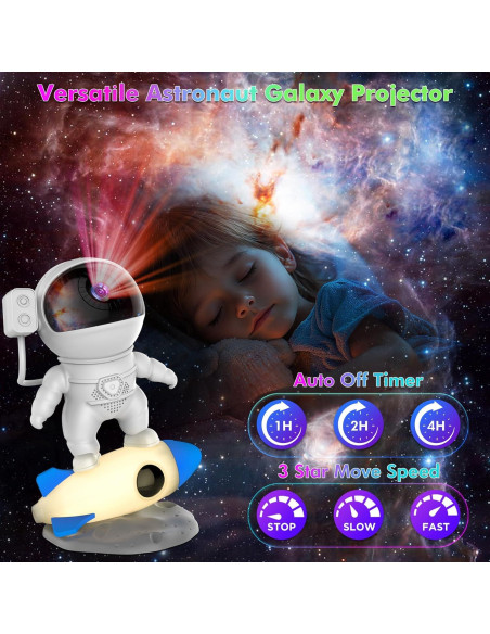 Proyector de Galaxia Astronauta Xeefeel 12 en 1 HD
