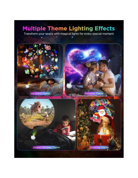 Proyector Galáctico FlyLily 13 Discos HD Luz RGB