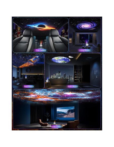 Proyector Galáctico FlyLily 13 Discos HD Luz RGB