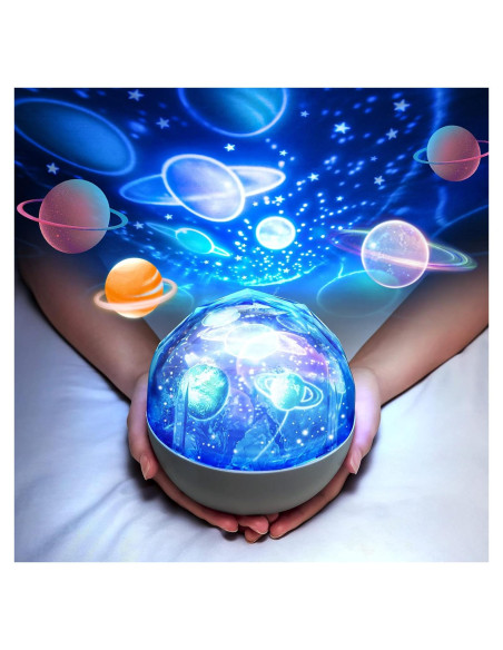 Proyector de Luz Nocturna ONE FIRE Sistema Solar 360 5 Películas