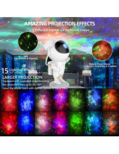 Proyector Galáctico Astronauta Lonvis 360 Luz Nocturna 2