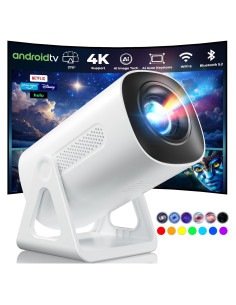 Proyector portátil TransarJect 2025 WiFi Bluetooth 4K 1080P