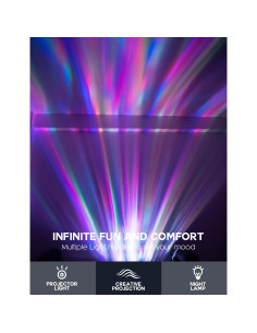 Proyector de Luz Aurora Boreal Lumoonosity - Astronauta USB 2