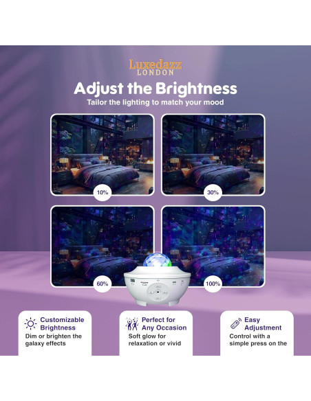 Proyector de Galaxia Estelar Body Harbour con Altavoz Bluetooth