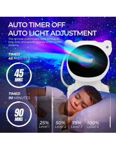 Proyector Galáctico GMKbuy Astronauta LED 15.2x20.3cm 2