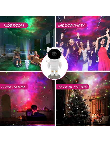 Proyector Galáctico GMKbuy Astronauta LED 15.2x20.3cm