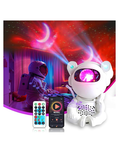 Proyector Galáctico Astronauta Okdunlakp Luz Nocturna LED
