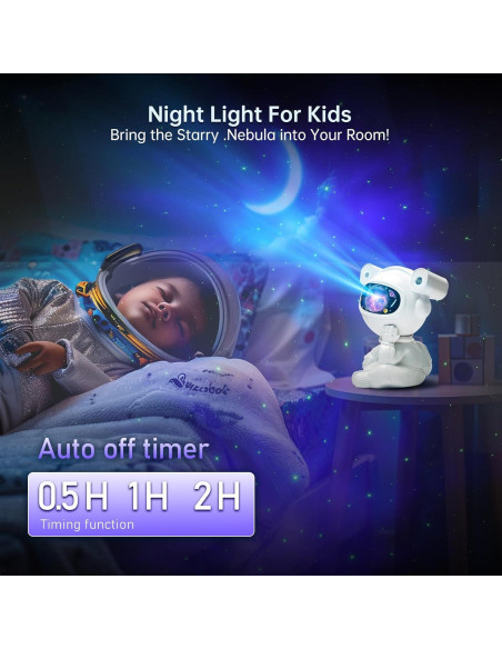 Proyector Galáctico Astronauta Okdunlakp Luz Nocturna LED