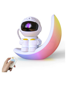 Proyector Galáctico Astronauta Luz Nocturna con Control Remoto