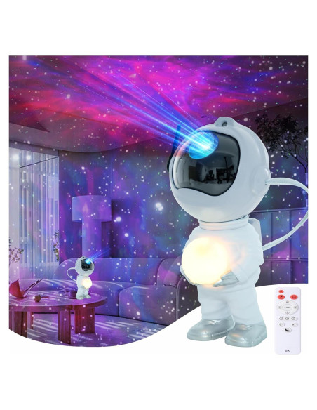 Proyector de Luz de Galaxia YTUEUEOY Blanco 360 con Control Remoto