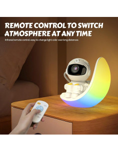 Proyector Galáctico Astronauta Luz Nocturna con Control Remoto 2