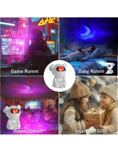 Proyector Galáctico Astronauta Okdunlakp Luz Nocturna LED