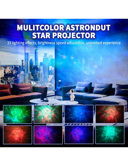 Proyector de Luz de Galaxia YTUEUEOY Blanco 360 con Control Remoto