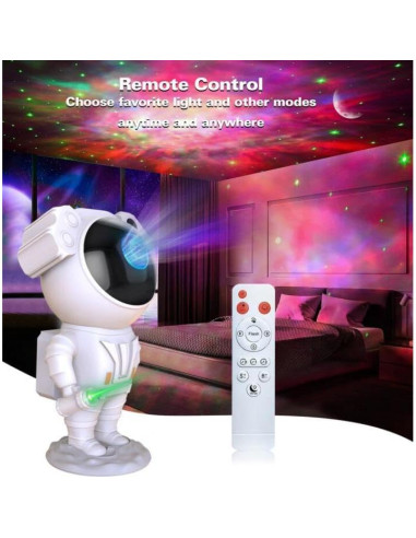 Proyector de Estrellas CaalLogt Astronauta LED con Control Remoto