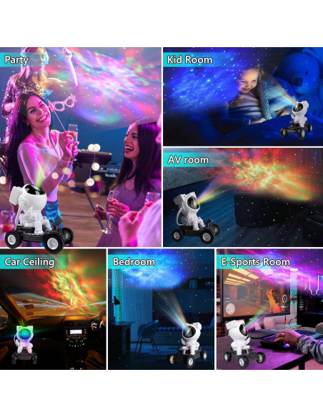 Proyector de Estrellas Astronauta ASTRAEA - Luz Nocturna LED