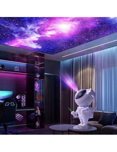 Proyector de Estrellas CaalLogt Astronauta LED con Control Remoto
