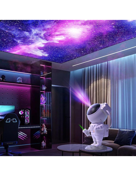Proyector de Estrellas CaalLogt Astronauta LED con Control Remoto
