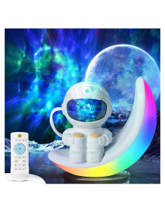 Proyector de Luz Nocturna Astronauta Lonvis - Control Remoto