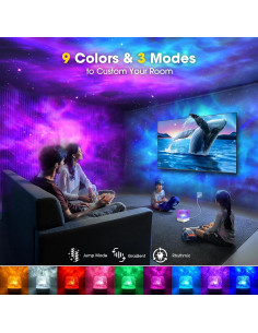 Proyector de Auroras Boreales Ackarido C9, Lámpara 16 Colores 2