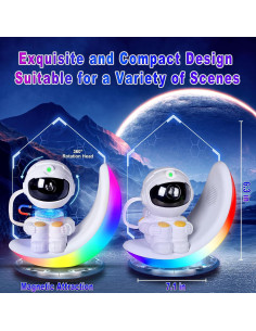 Proyector de Luz Nocturna Astronauta Lonvis - Control Remoto 2