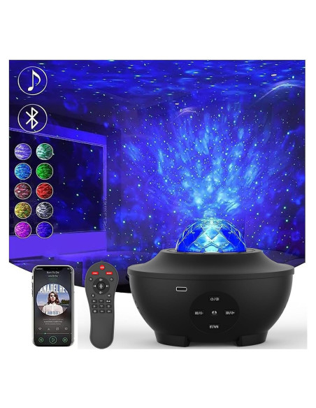 Proyector de Luz Nocturna Estelar RENXIN-INC con Control Remoto