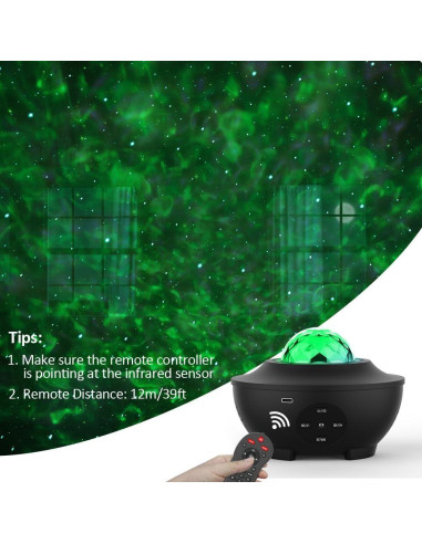 Proyector de Luz Nocturna Estelar RENXIN-INC con Control Remoto