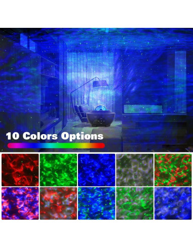Proyector de Luz Nocturna Estelar RENXIN-INC con Control Remoto
