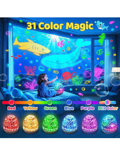 Proyector de Luz Nocturna TK WH-E03 con 15 Sonidos y 31 Colores 2